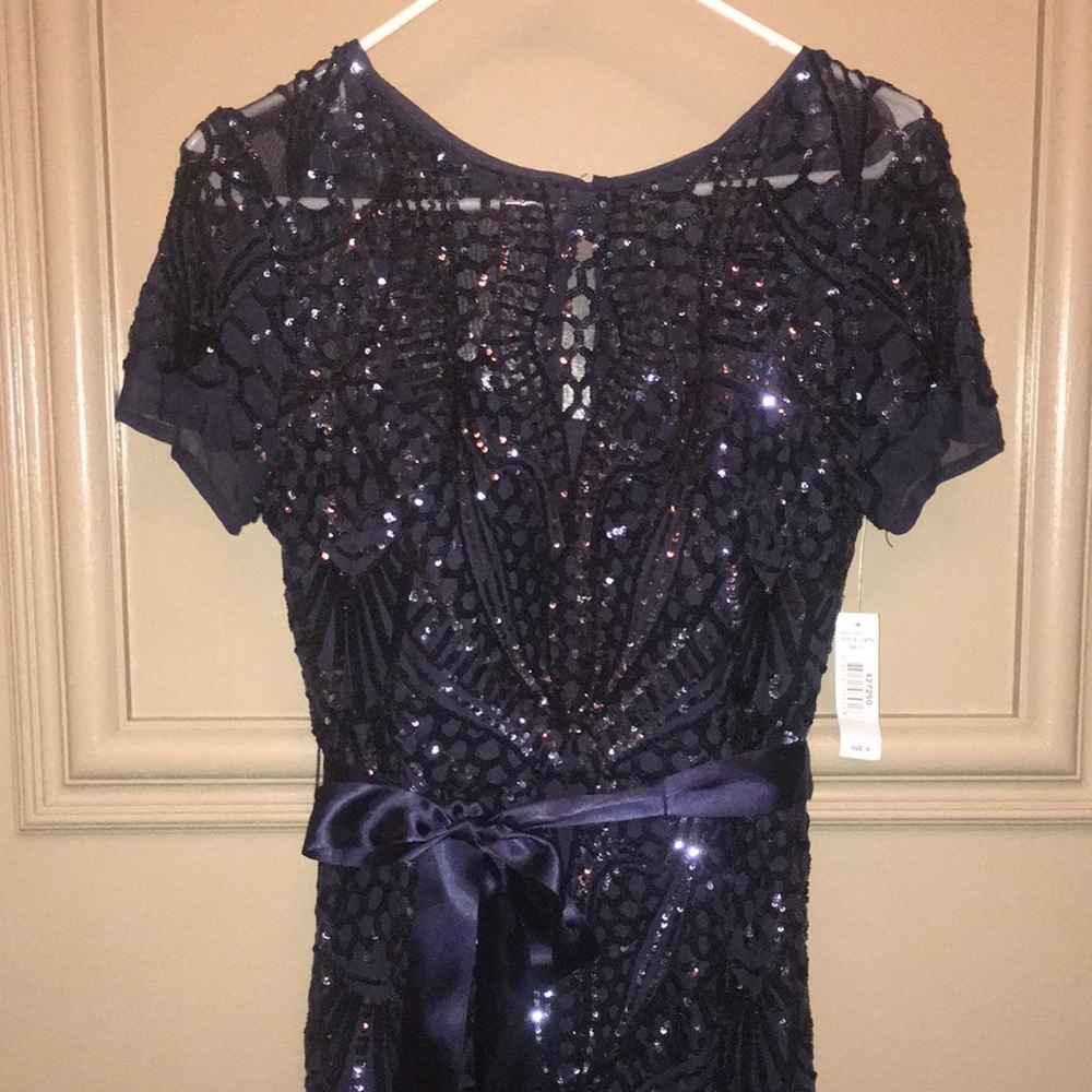 R&M Richards Maxi Embellished Dress, NWT, Sz 6